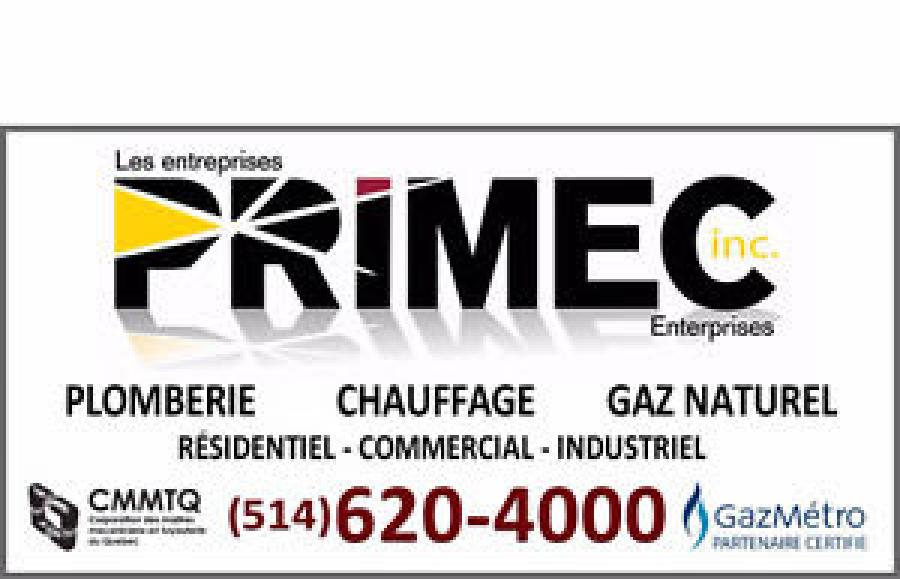 Les Entreprises Primec Inc.plomberie/ gaz/ chauffage laval Montréal Logo